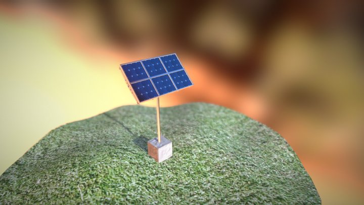 Solpanel Animation 3D Model