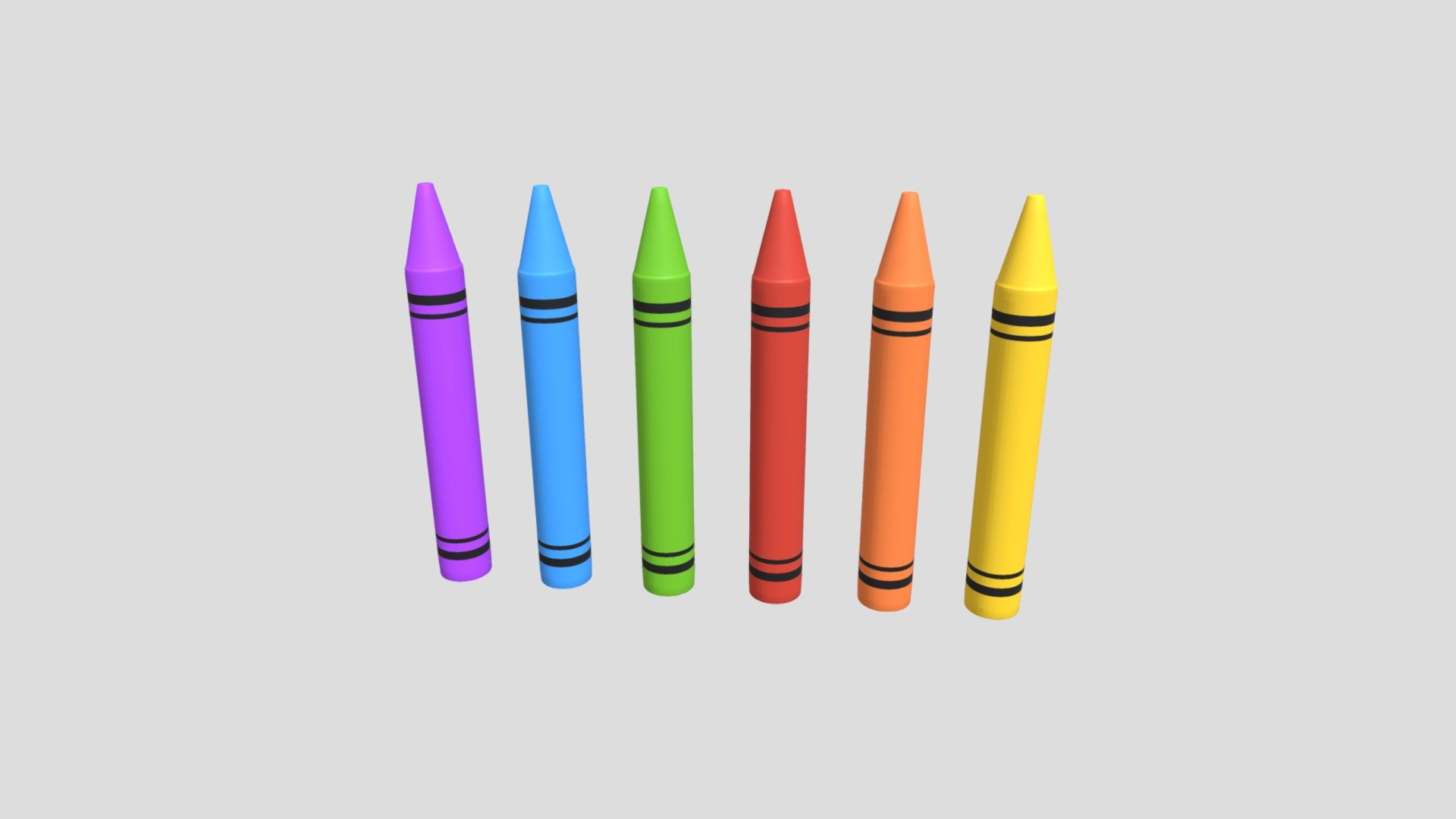 Crayons Buy Royalty Free 3D model by Ed+ (EDplus) [7ab2c44