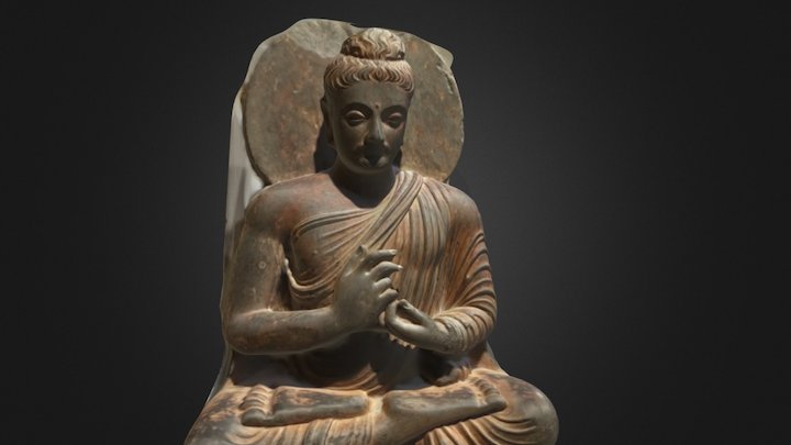 Seated Buddha scanned by Fenner and Zhang