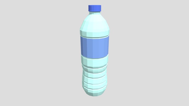 Low Poly Water Bottle 3D Model