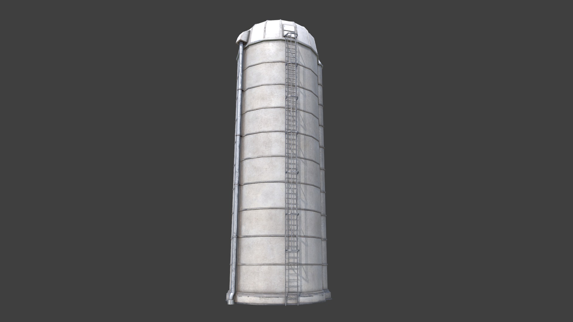 3D model Farm Silo PBR - This is a 3D model of the Farm Silo PBR. The 3D model is about a close-up of a tall tower.