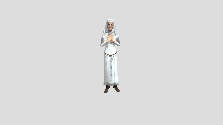White nun 3D Model