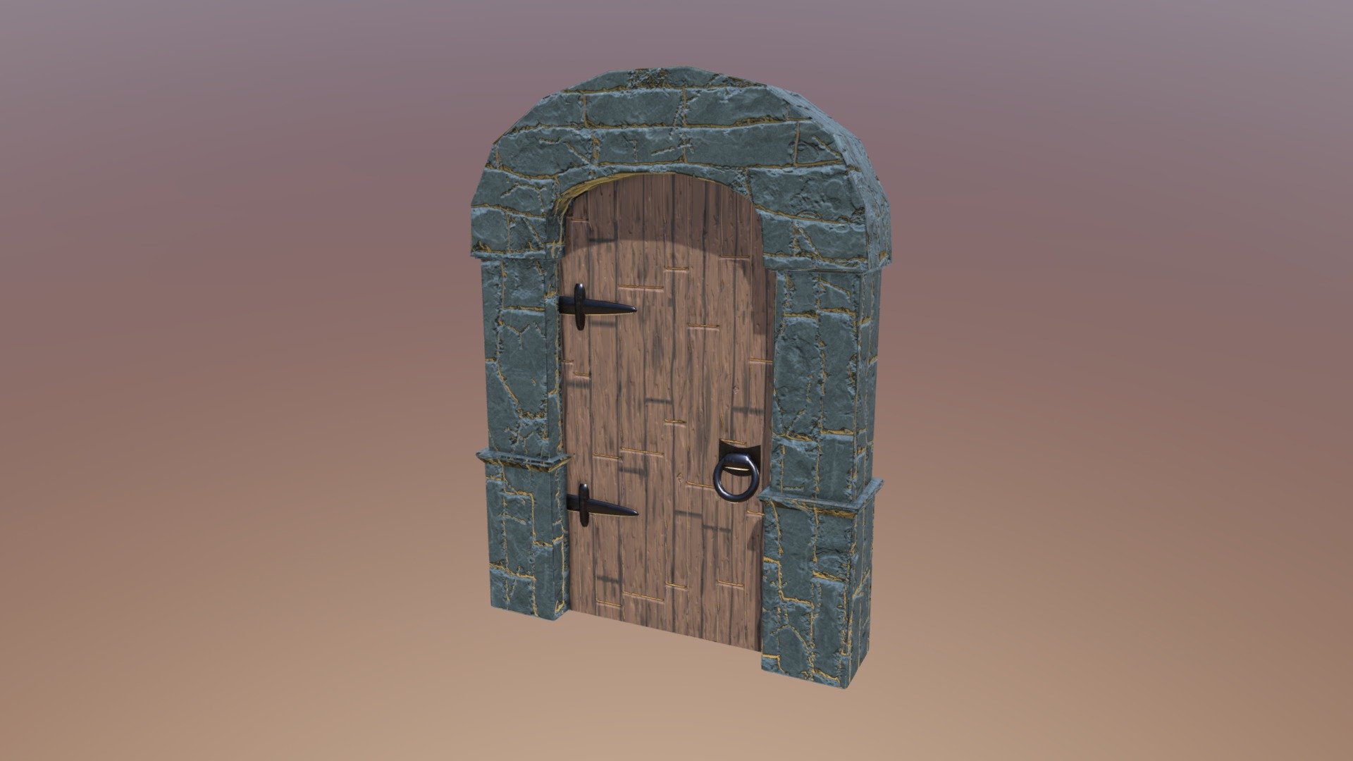 Medieval Dungeon  Gate Door