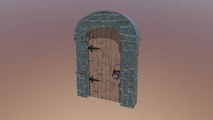 Medieval Dungeon  Gate Door – Free 3D Model STL