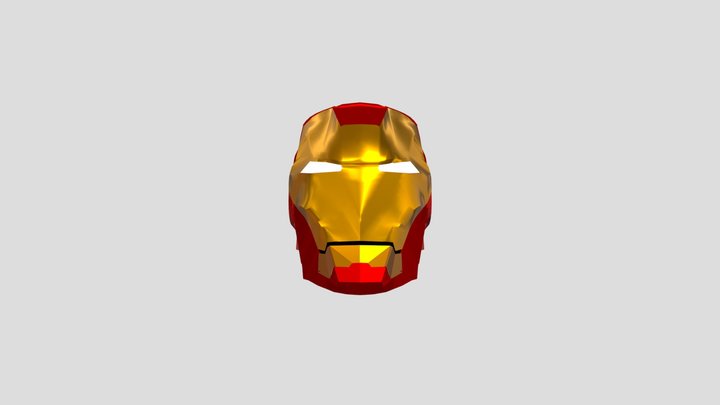 Iron Man's Mark III Helmet (worn out) 3D Model