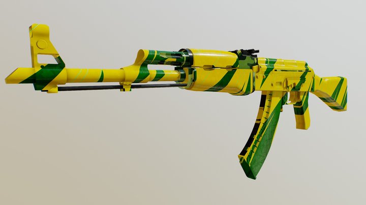 AK47 - Zarabatana 3D Model