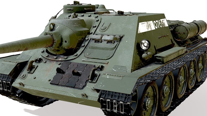 Tank SU 85 3D Model
