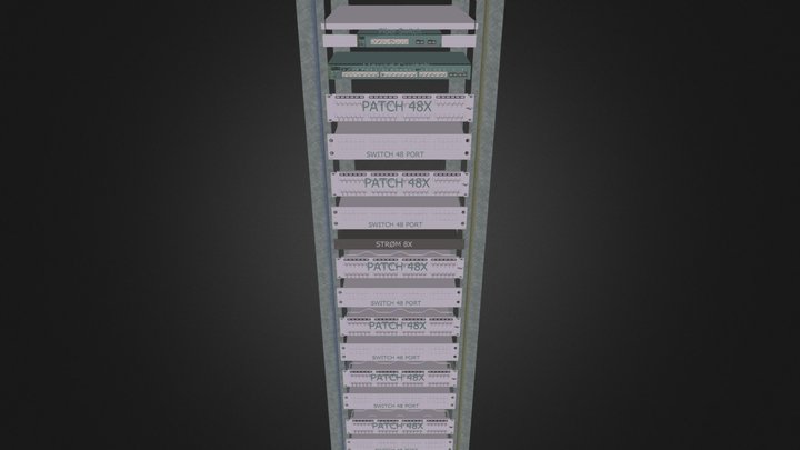 48U Rack 3D Model
