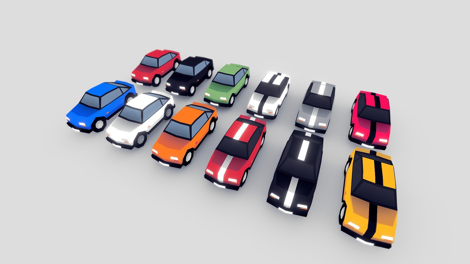 Lowpoly Vehicles [BLEND FILE]