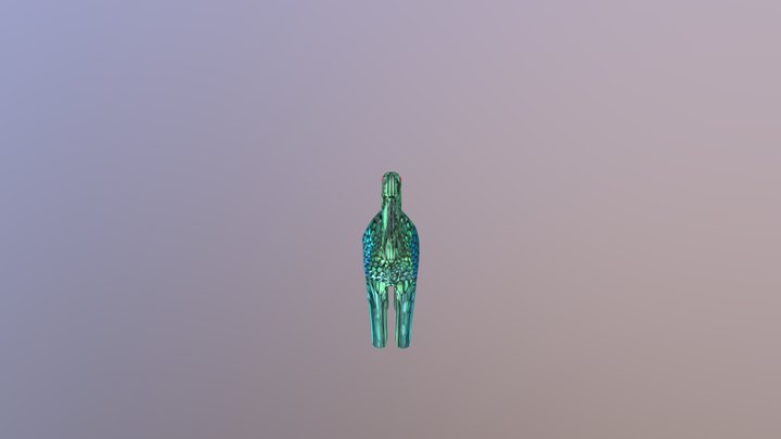 Emerald Diplodocus 3D Model