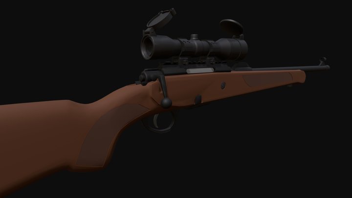 Sniper Rifle - VPO 215 3D Model