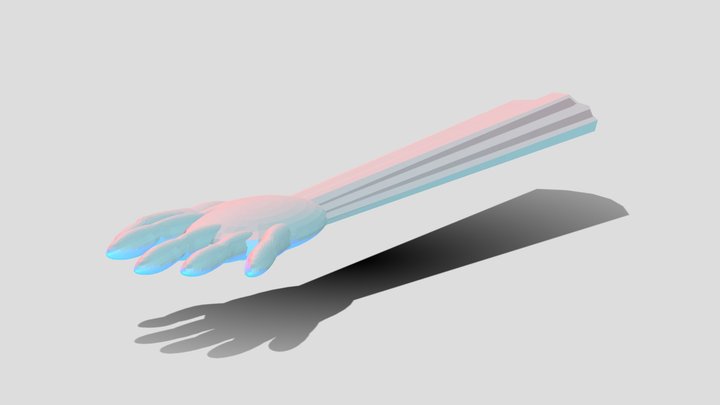 Hand rigged (no texture) 3D Model