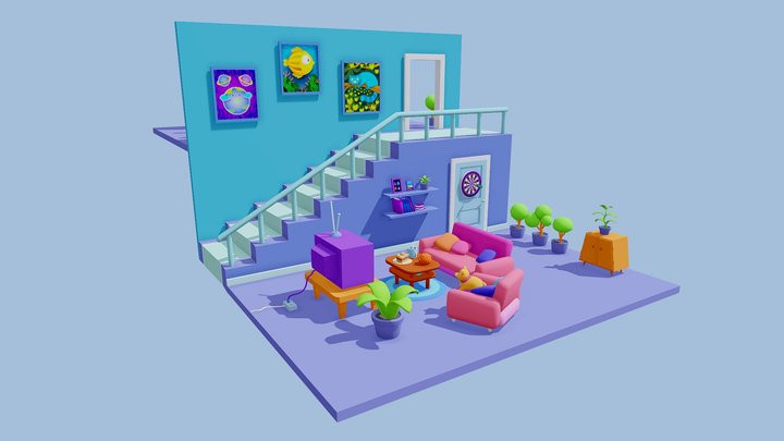 Artist's house 3D Model