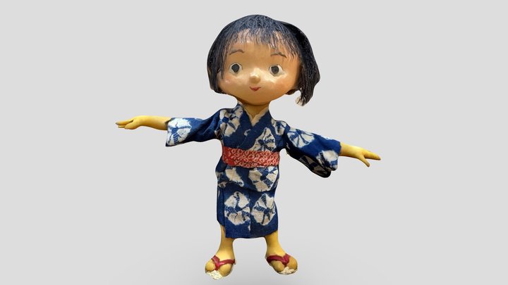 女の子（１） 3D Model