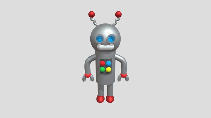 Goofy Robot 3D Model
