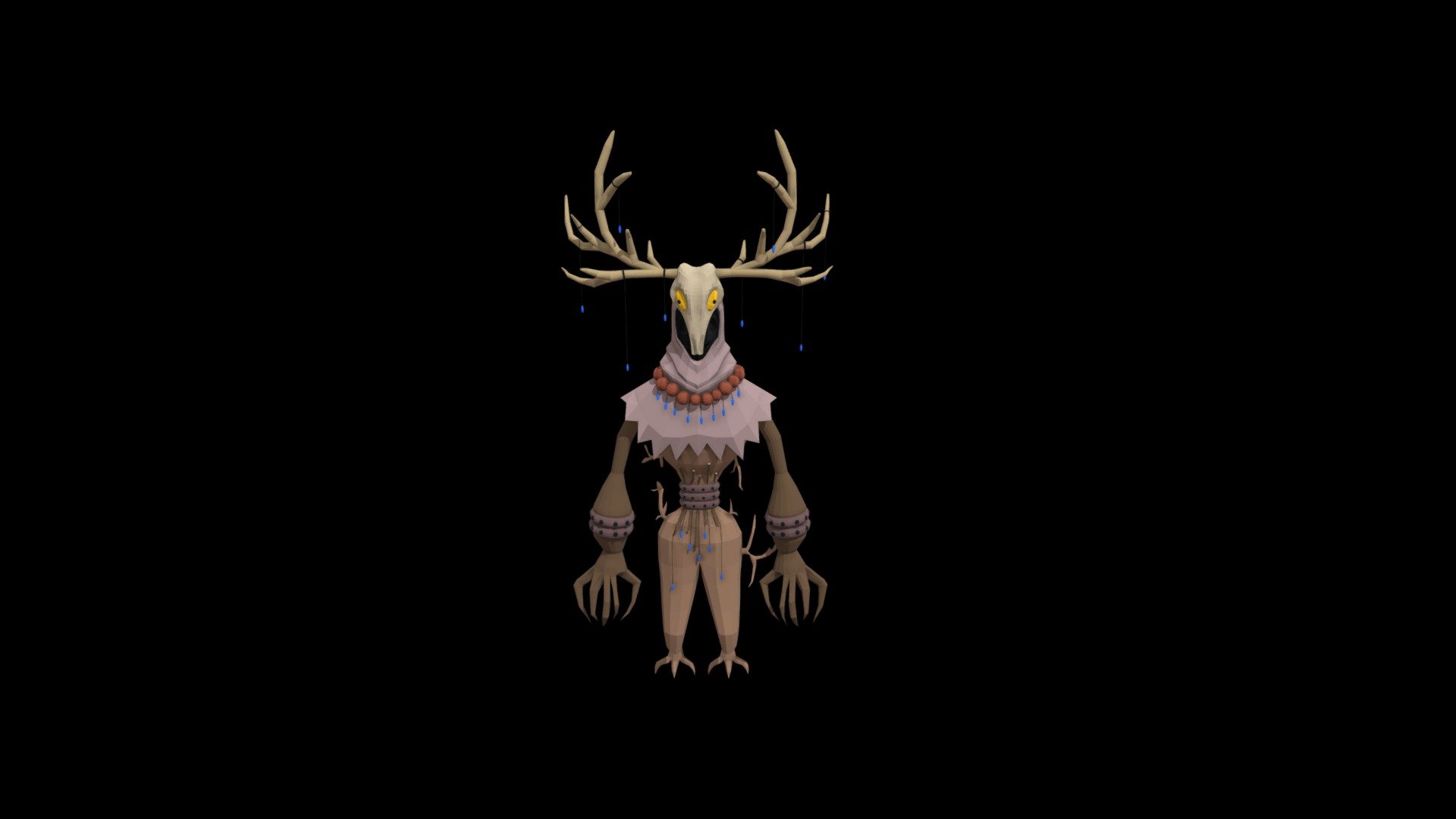 Creepy (yes it's his name) Low-Poly Creature