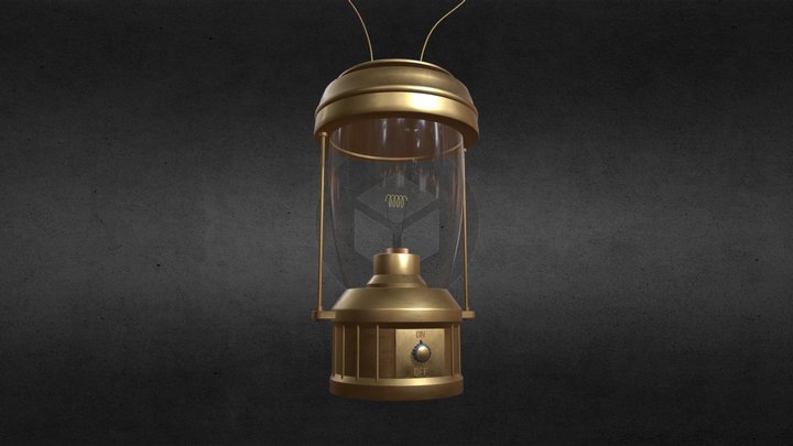 Vintage Lantern (High Poly PBR) 3D Model