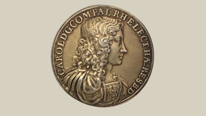 Medal Charles II 3D Model