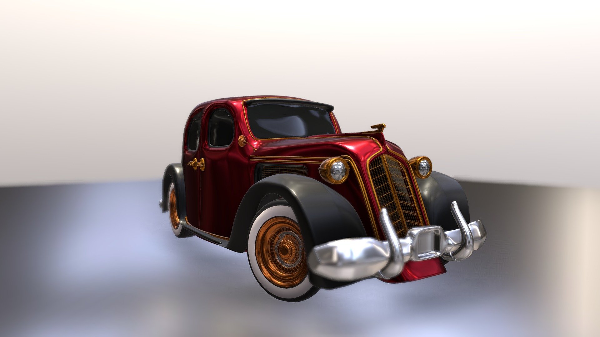 Vintage Car - Download Free 3D model by KIRAN (@KIRAN4024) [7ac2015