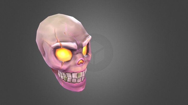 Skull Low Poly 3D Model