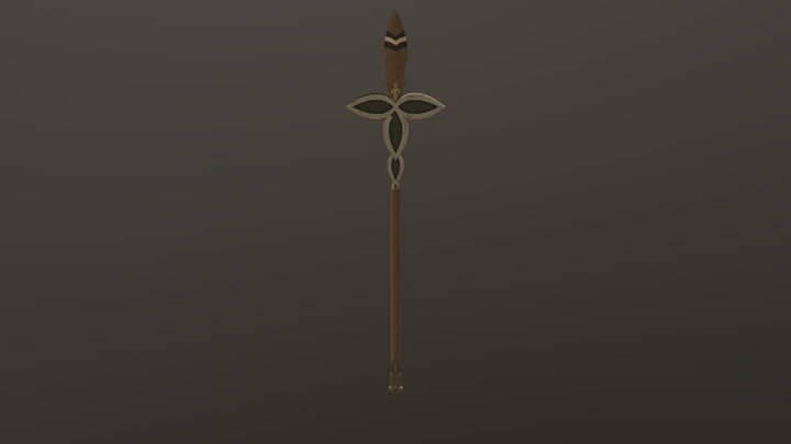 BOTW Forest Dweller Staff 3D Model
