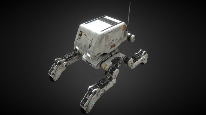 Roller Scout Bot 3D Model