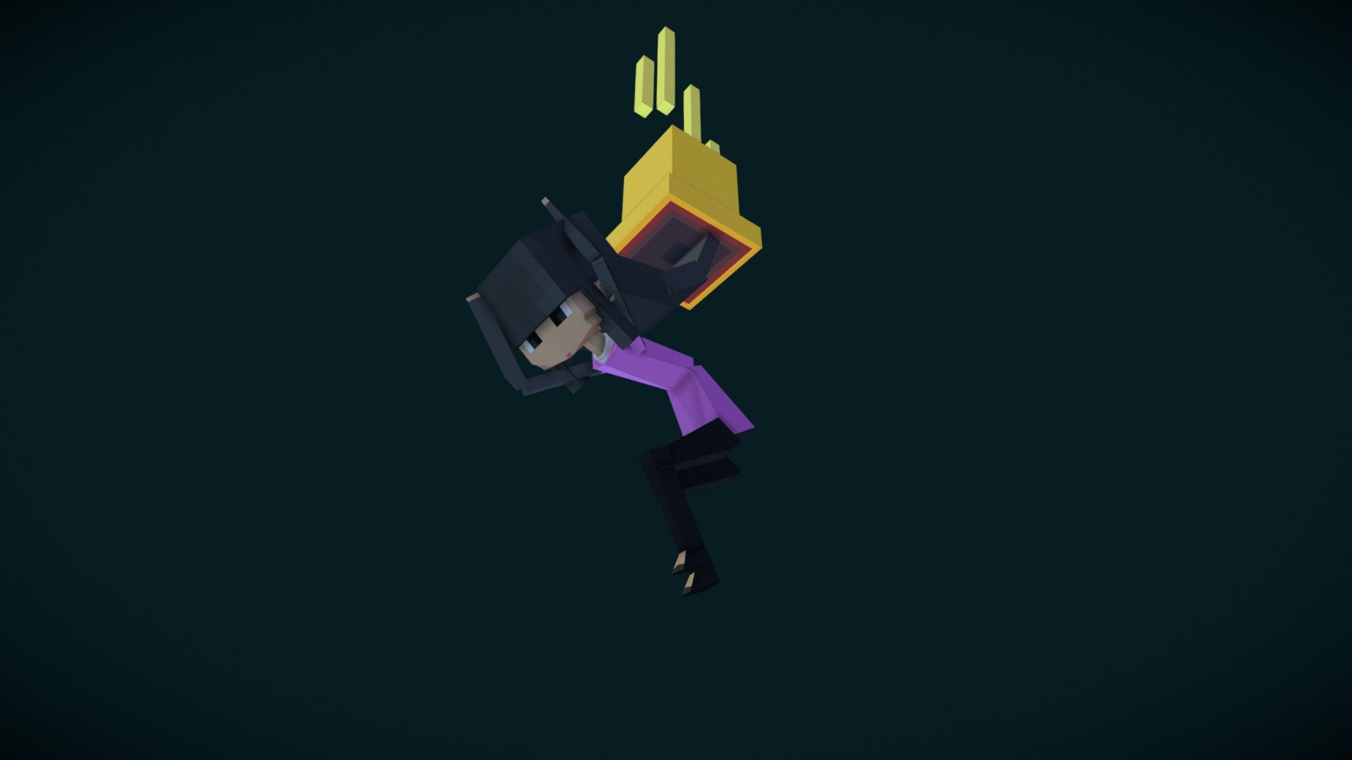 Low Poly Blockbench Girl - Download Free 3D model by Anakin Skyrizzler ...