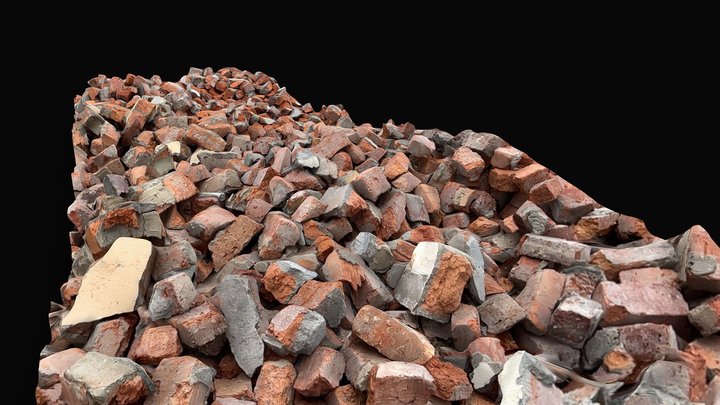 Brick Rubble (Scaniverse LIDAR) 3D Model