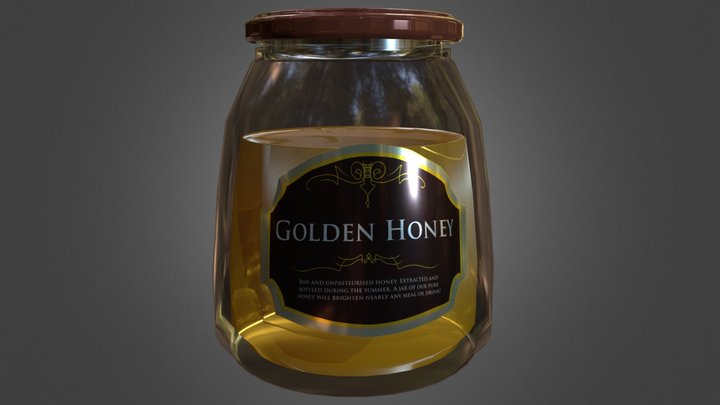A nice Honey Jar 3D Model