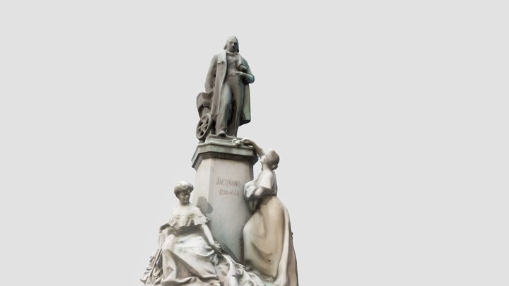 Statue Jacquard Calais 3D Model