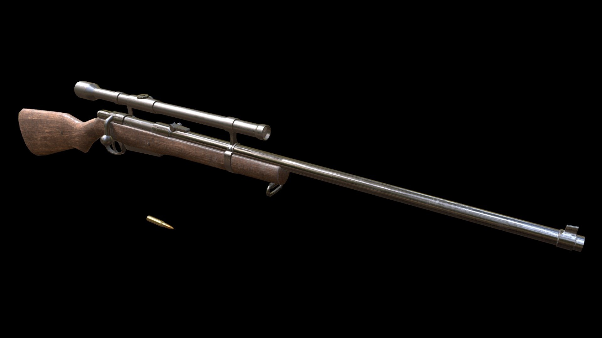 Rifle - 3D model by JosephCruz [7ac6943] - Sketchfab