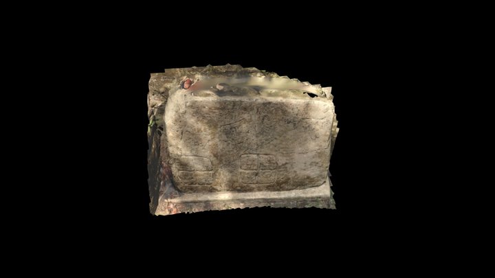 Panel 4 at Structure A-9, Xunantunich, Belize 3D Model