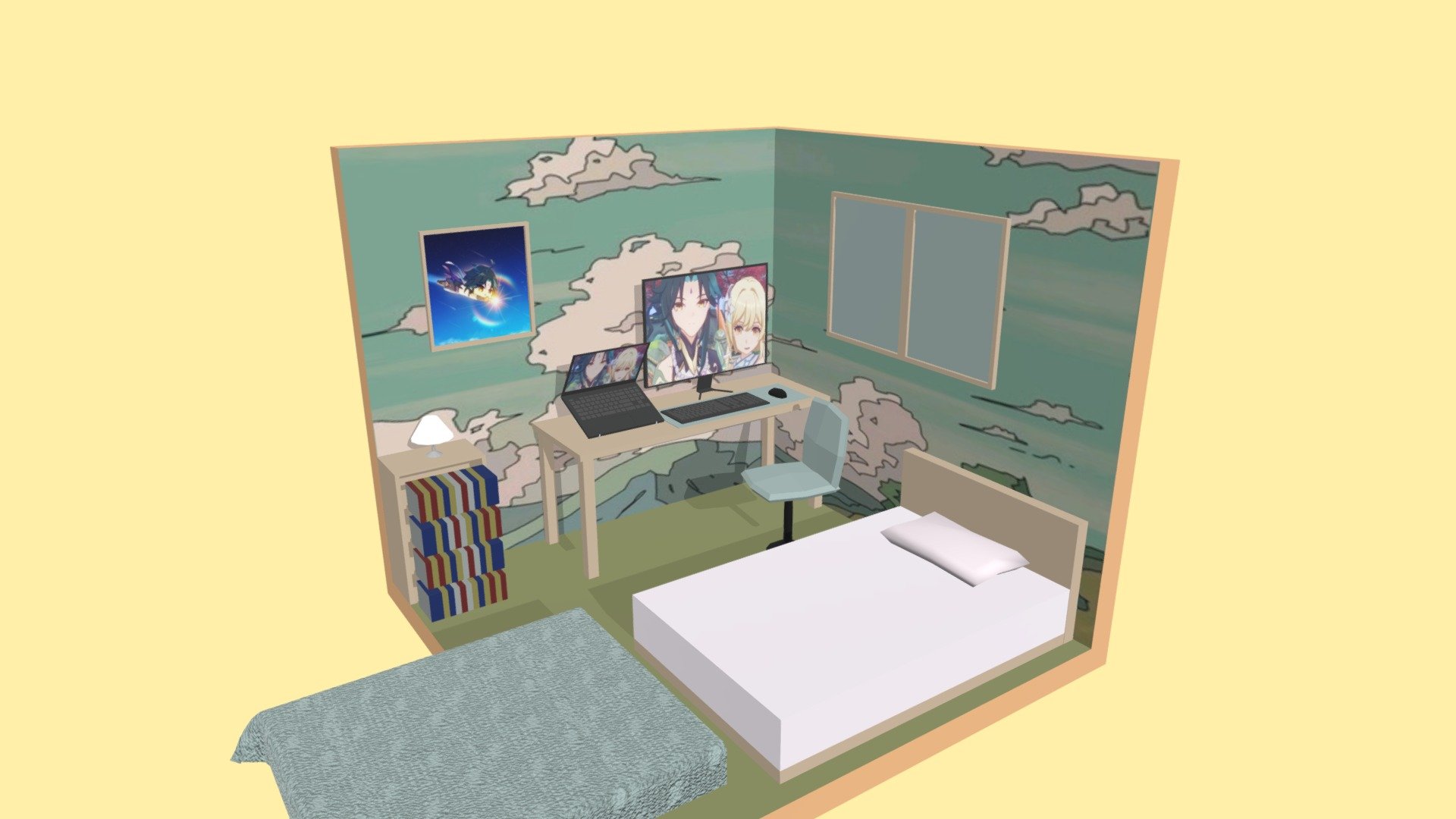 Xiao Wish Room - 3D model by suec13 [7ac8e21] - Sketchfab