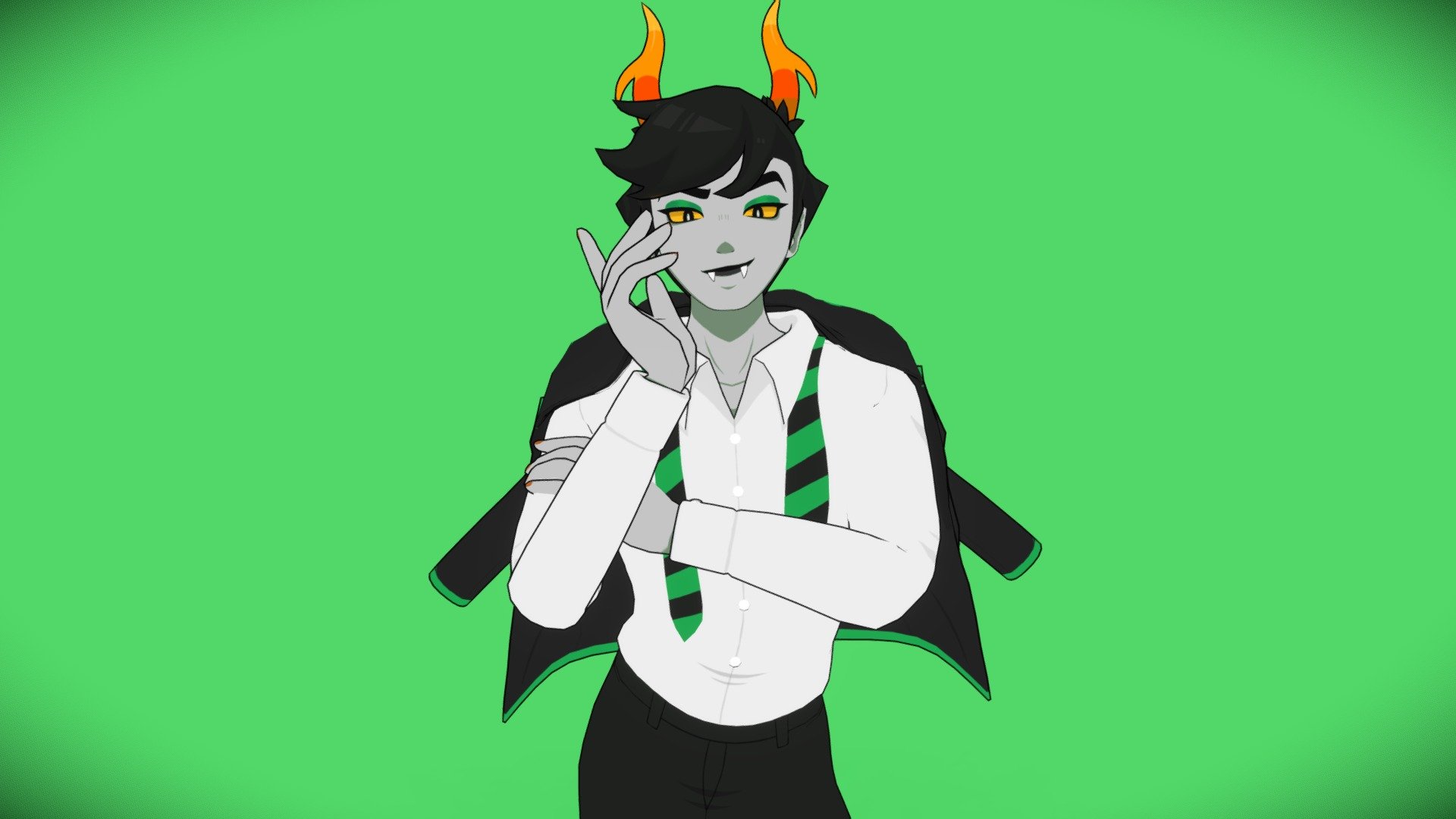 Lanque Bombyx - Homestuck VRChat Commission - 3D model by VeXx ...