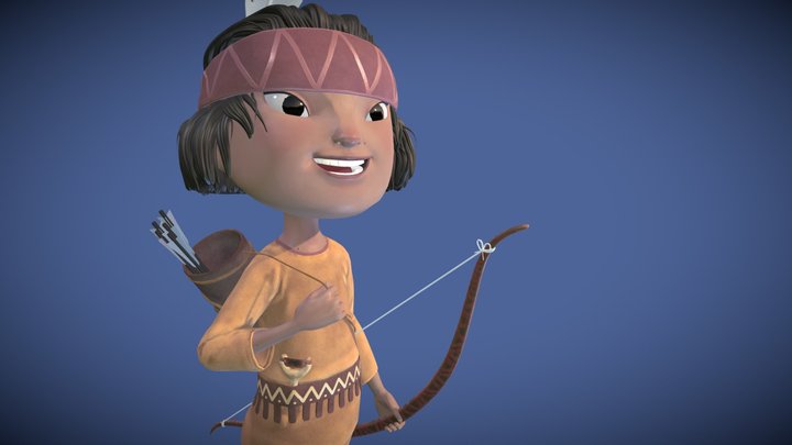 Native American 3D Model
