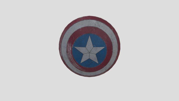 Captain America´s shield test 3D Model