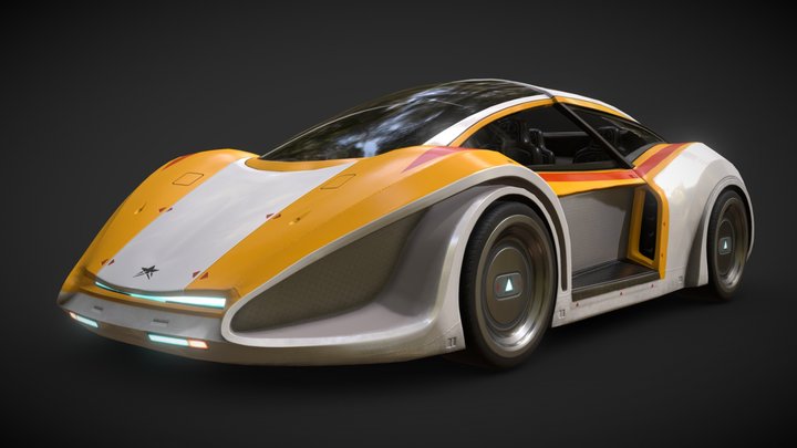 CAR 10 SCIFI (3Dpro) 3D Model