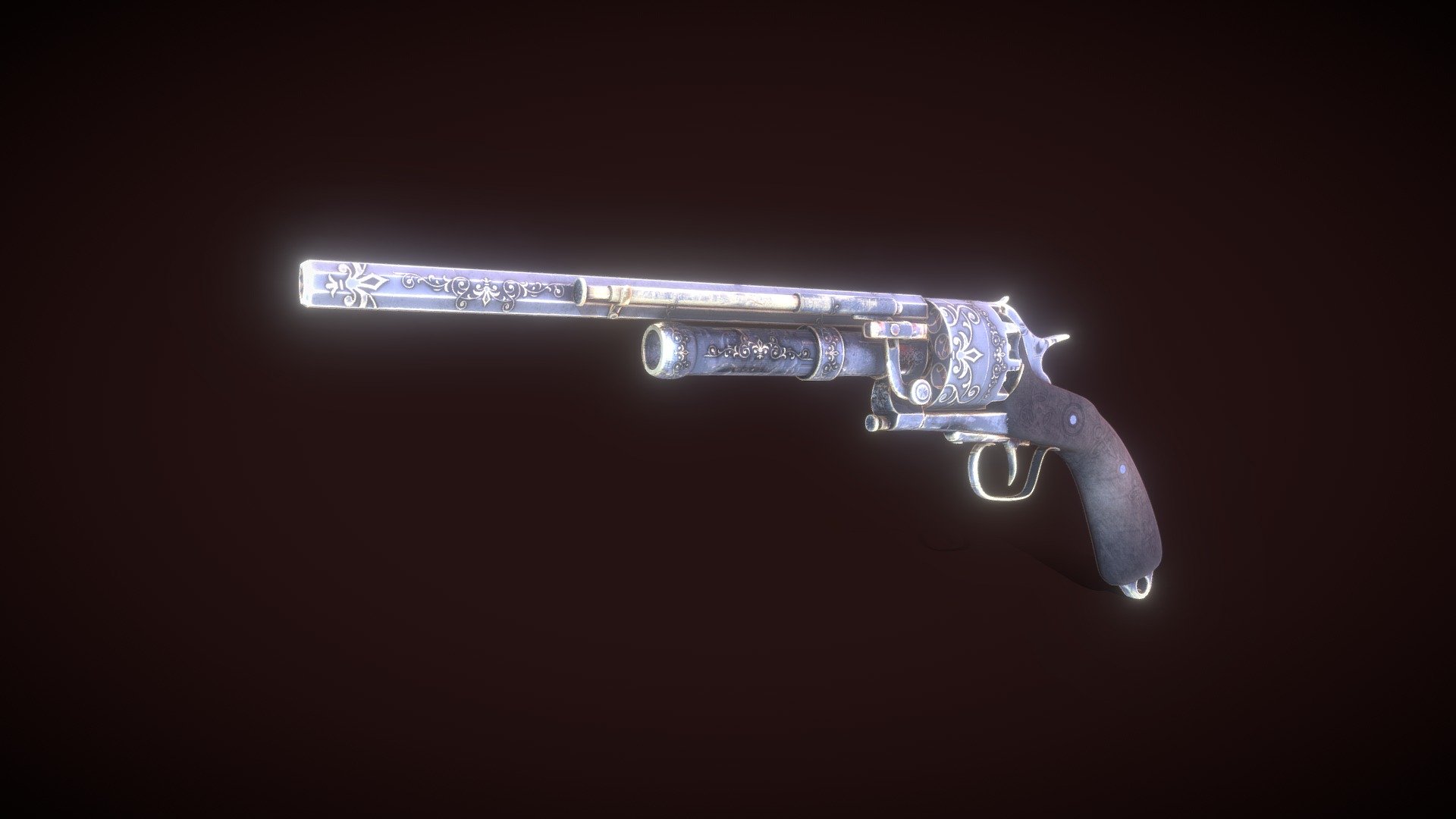 Custom Lemat Revolver (RDR2) - Buy Royalty Free 3D model by Neugelgarth ...