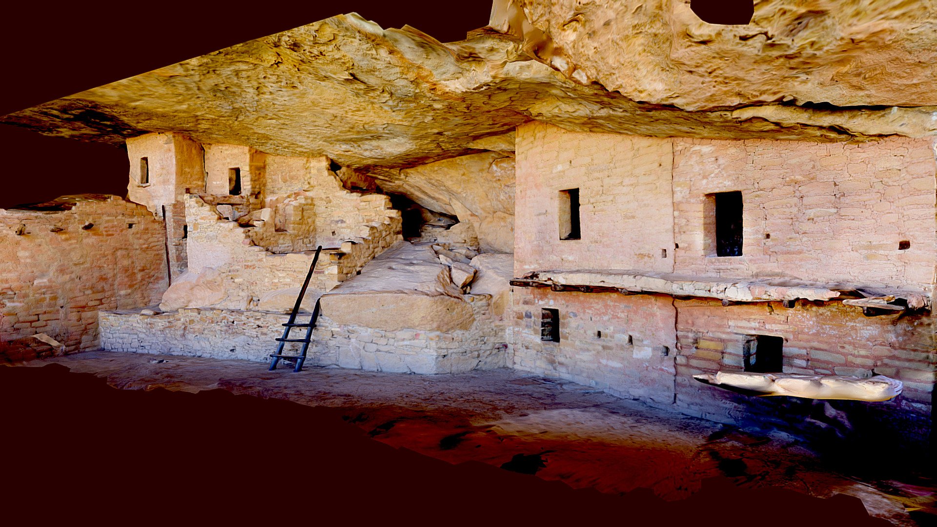 Mesa Verde Balcony House 1st room.