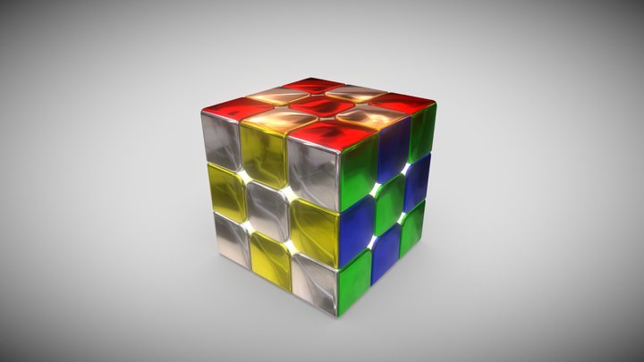 Metallic Rubik's Cube