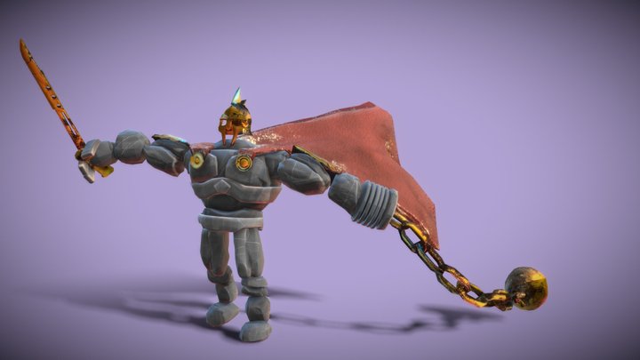 Gladiator Golem 3D Model