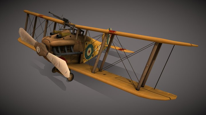 Sopwith 5F.1 Dolphin 3D Model