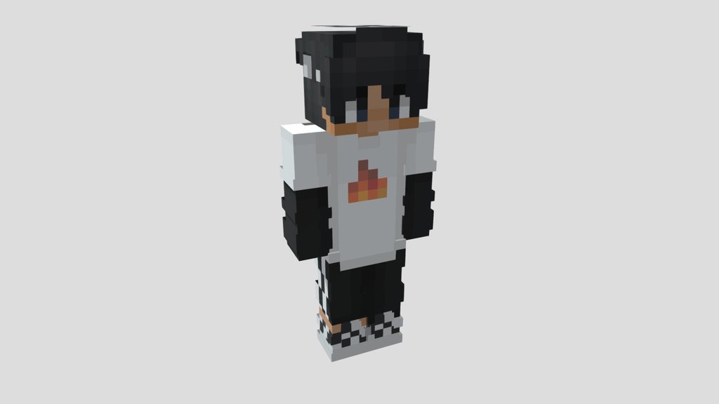 Sapnap 3D Model – Minecraft Style Character