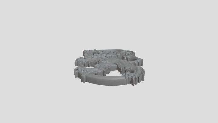 Lõvi_40mm Paks 3D Model