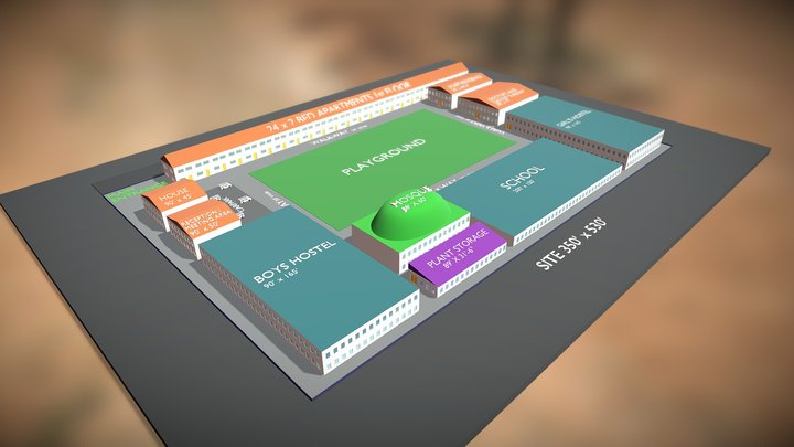 Servants of Allah: Social Welfare Village 3D Model