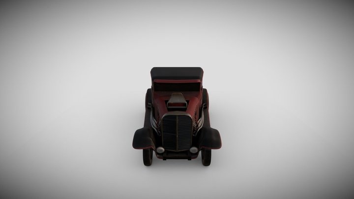 Bootlegger Truck Grime Version 3D Model