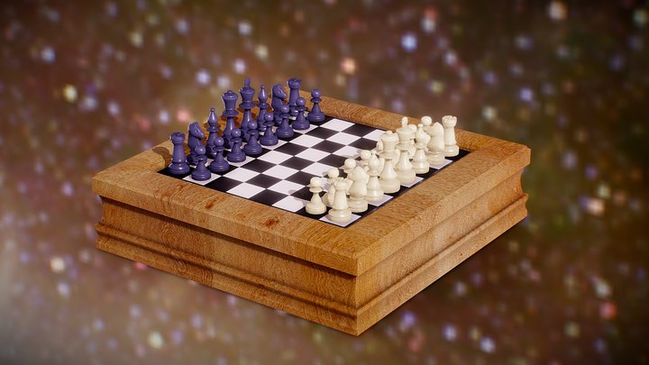 Chess board with all chess pieces 3D Stock Photo by ©djmilic 169681012