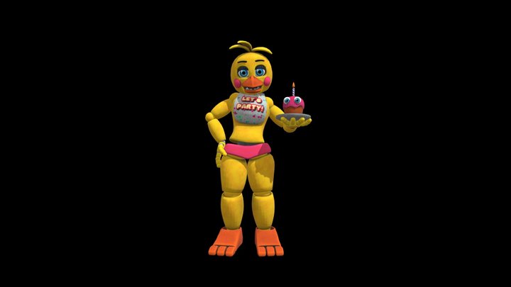Toy Chica FNAF AR 3D Model