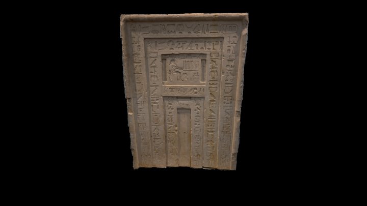 False Door of ni-ankh-Snefru, Called Fefi 3D Model