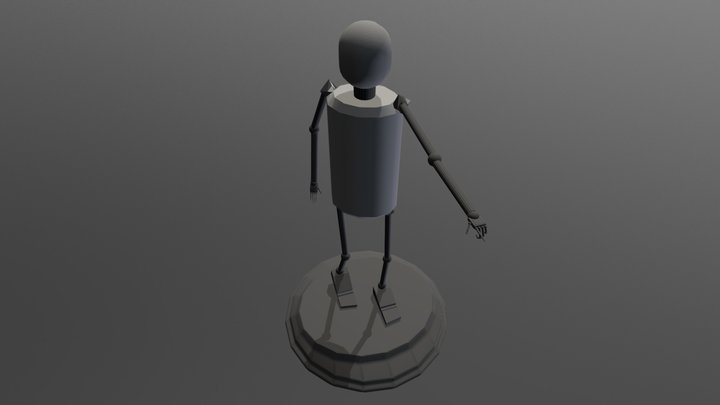 Primitive Character 3D Model